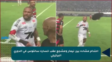 احتدام مشادة بين نيمار ومشجع عقب خسارة سانتوس في الدوري البرازيلي